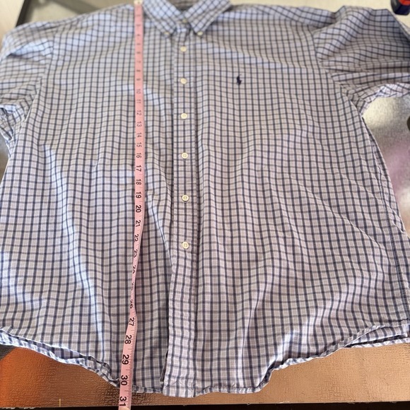 Ralph Lauren Blake Button Down Shirt Mens XL Plaid Check Preppy Office Classic - Picture 5 of 6